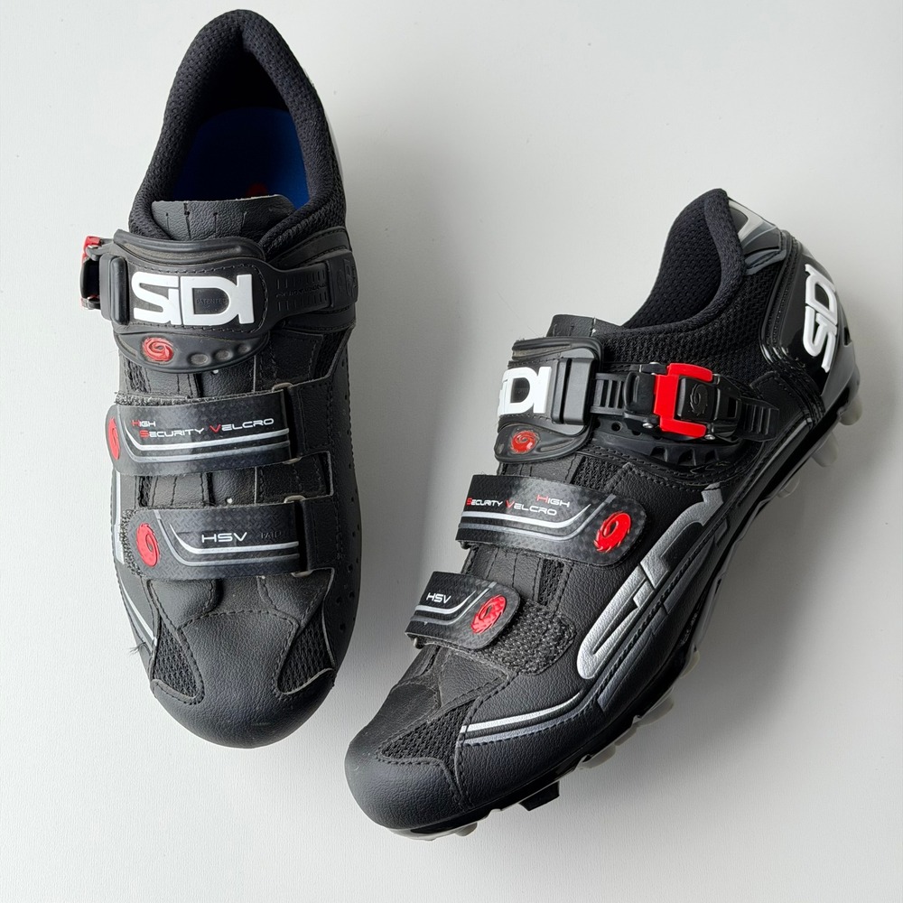 SiDI Dominator 7 MTB Cycling Shoes size 41.5 (8.5) Black Performance Clip-In